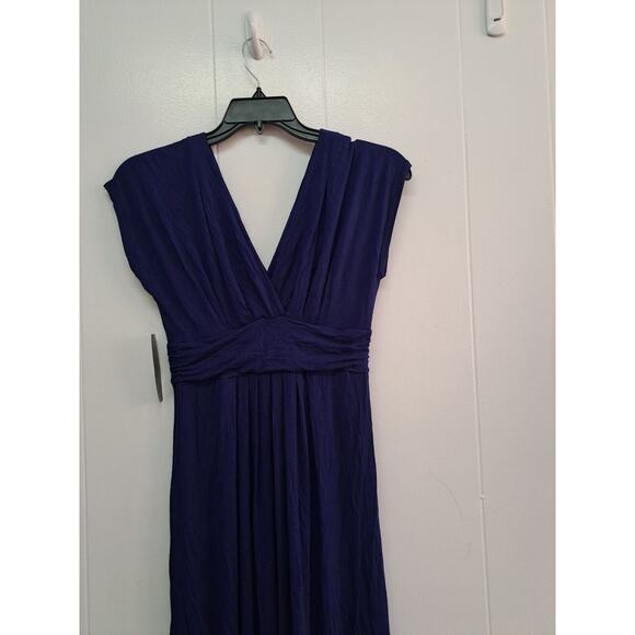 Xscape Women's Casual Cocktail Sleeveless V-Neck Maxi Blue Dress Size‎ 8 - Picture 10 of 14